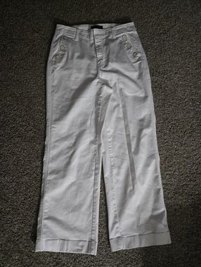 Talbots, Simply Flattering Collection, White Wide Leg Pants